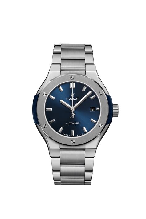 hublot classic fusion blue titanium bracelet